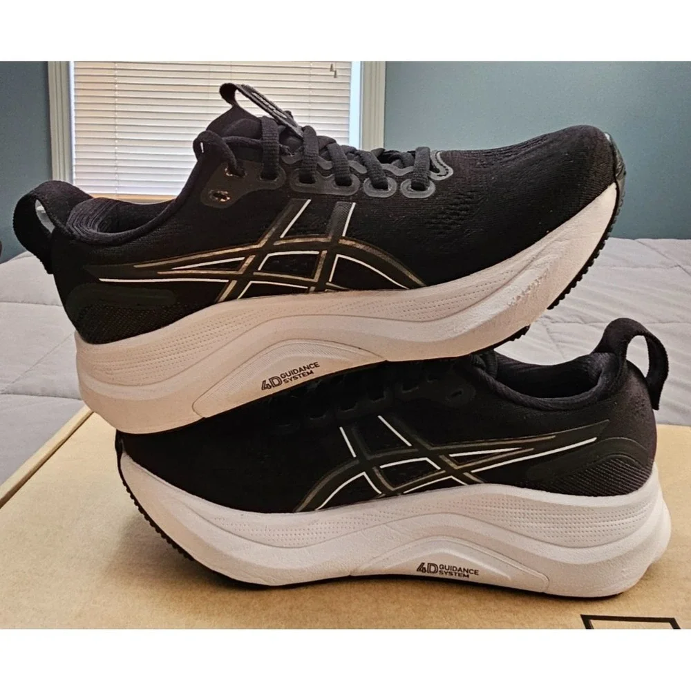 ASICS® (Women's 6 B) GEL-KAYANO™ 32 Running Shoes in Black/White - $165